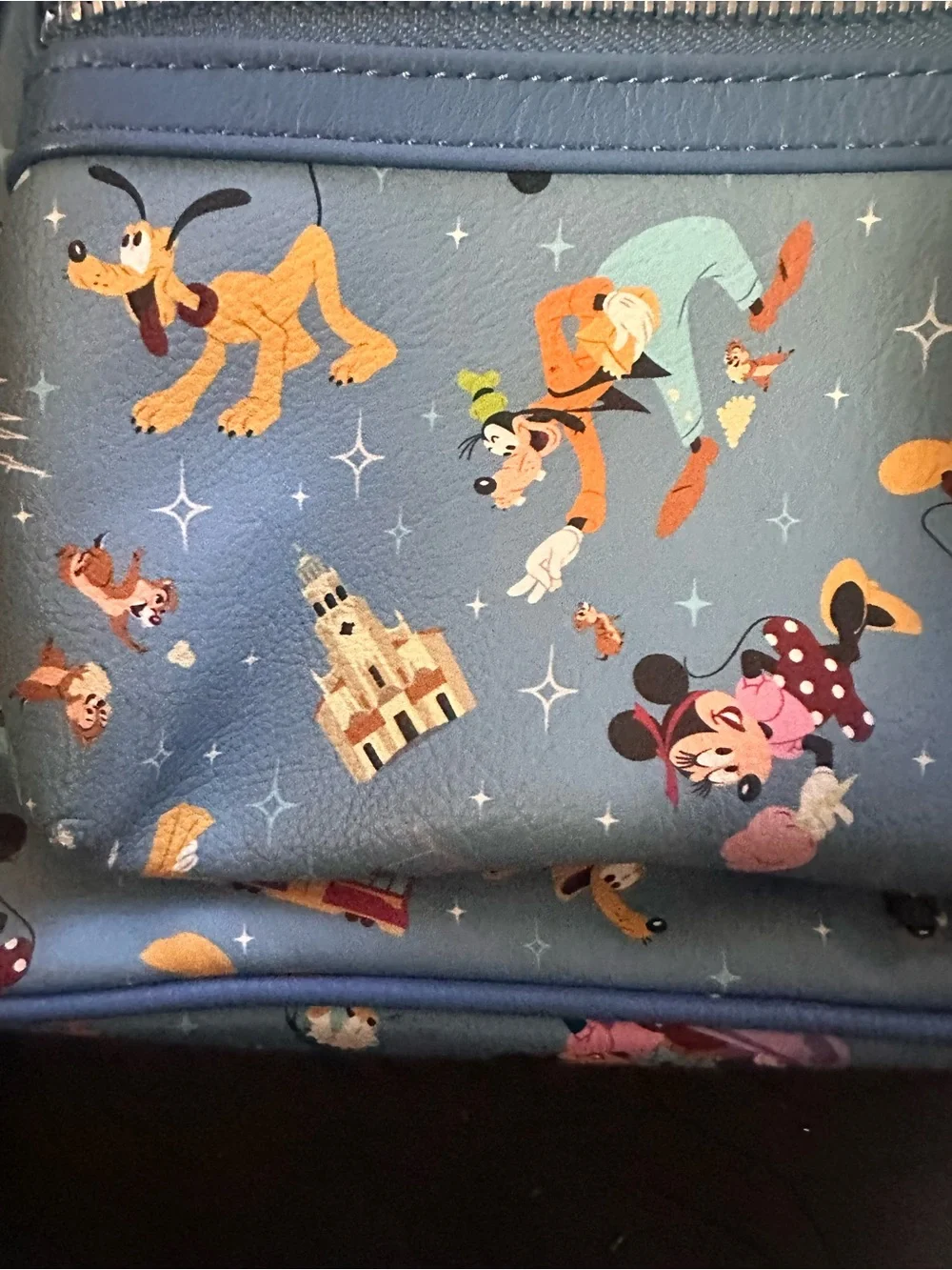 Loungefly Blue Disney Character Mini Backpack